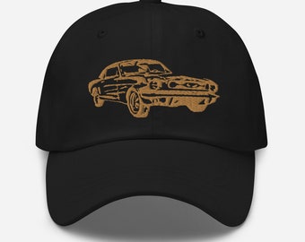 Vintage Stang Embroidered Dad Hat: Retro Muscle Car Cap