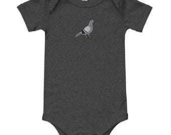 Pigeon Embroidered Baby short sleeve one piece