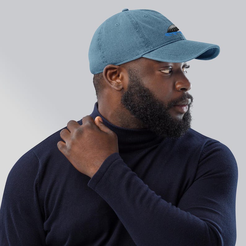 Loon Embroidered Bird Denim Hat