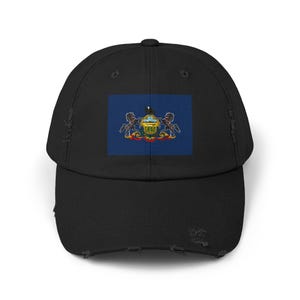 Pennsylvania Flag Cap, Keystone State Hat, Vintage Baseball Cap, Dad Cap, Patriotic Headwear, Gift for Pennsylvanian