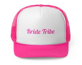 Bride Tribe Trucker Caps - Customizable Wedding Accessories, Bachelorette Party Hats, Personalized Bridal Party Gifts, Bride Squad, Beach
