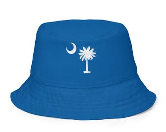 South Carolina Flag Reversible bucket hat