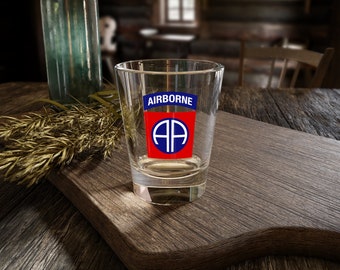 82nd Airborne Shot Glass, 1.5oz