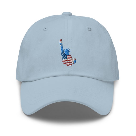 Patriotic Statue of Liberty Baseball Cap 5 Panel Cotton Adjustable Adult Cap  main image 4