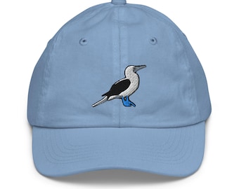 Blue Footed Booby Youth baseball cap ages 5 up