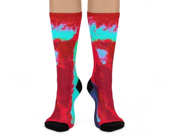 Socks "Jupiter Red" DTG Crew Socks