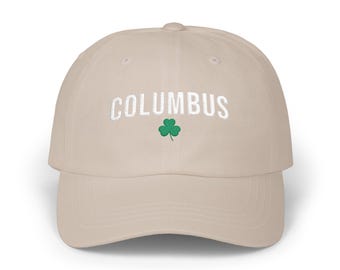 Columbus Clover Embroidered Classic Dad Cap