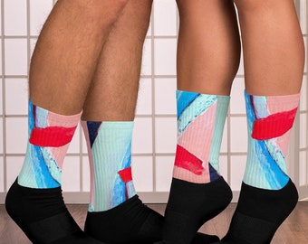 Cushioned Art Socks Abstract 2006 Artwork Design Unisex  Adult Crew Socks