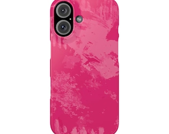 Abstract Cerise  Slim Phone Cases for iPhone 7-16