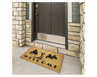 Golfer Welcome Mat - Custom Doormat for Golf Lovers, Unique Gift for Dad, Fun Golf Decor, Indoor & Outdoor Use