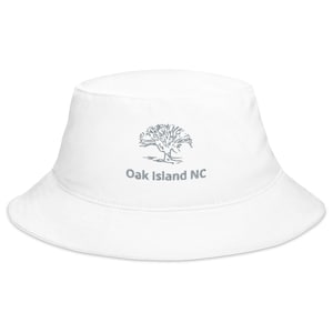 Oak Island NC Embroidered Bucket Hat: Cotton Twill Beach Headwear - Etsy