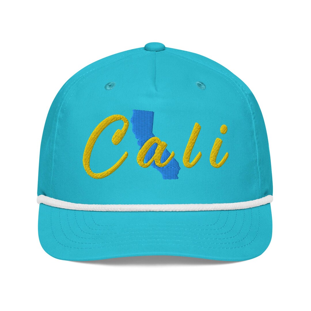 Cali Embroidered Golf Rope Cap: Adjustable Snapback Hat - Etsy