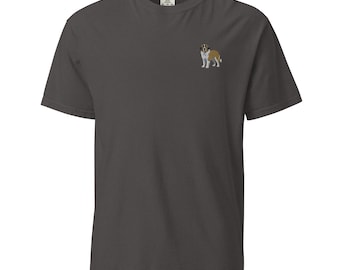 St Bernard Embroidered Dog Unisex garment-dyed heavyweight t-shirt