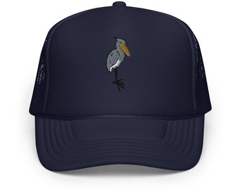Shoe Bill Stork Dino Bird Embroidered Foam trucker hat