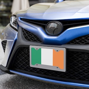 Irish Flag Metal Vanity license plate