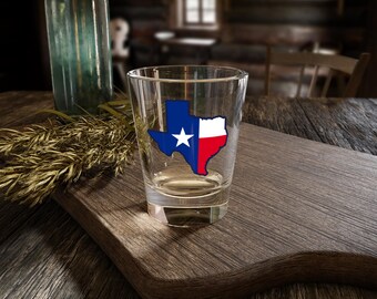 Texas Lone Star Shot Glass, 1.5oz - Western Barware, Texas Souvenir, Unique Gift, Party Essentials & Collector’s Item