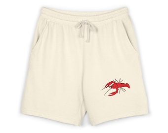 Crawdad Print Sweat Shorts | Garment-Dyed Fleece