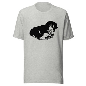 T-Shirt Jimmy Dog Line Art Drawing Unisex Graphic Tee