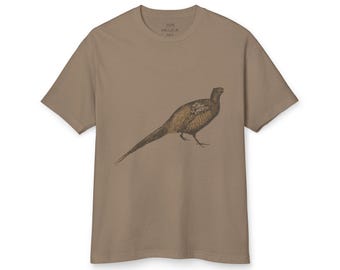 Pheasant T-Shirt: Garment Dyed Heavyweight Cotton Tee