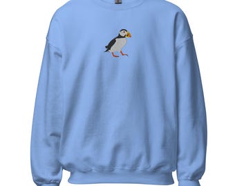 Atlantic Puffin Embroidered Unisex Sweatshirt