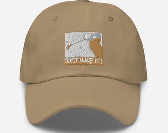 Golf Hat "Just Nuke it !" Embroidered  Golf Cap
