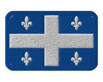 Flag of Quebeck Embroidered patch