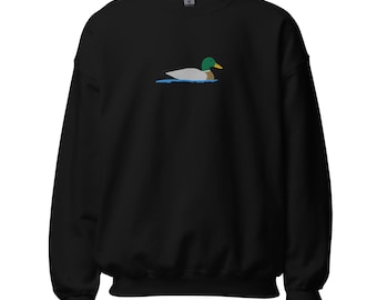 Mallard Duck Sweatshirt | Unisex Embroidered Design | Cozy Duck Apparel for Nature Lovers | Perfect Gift