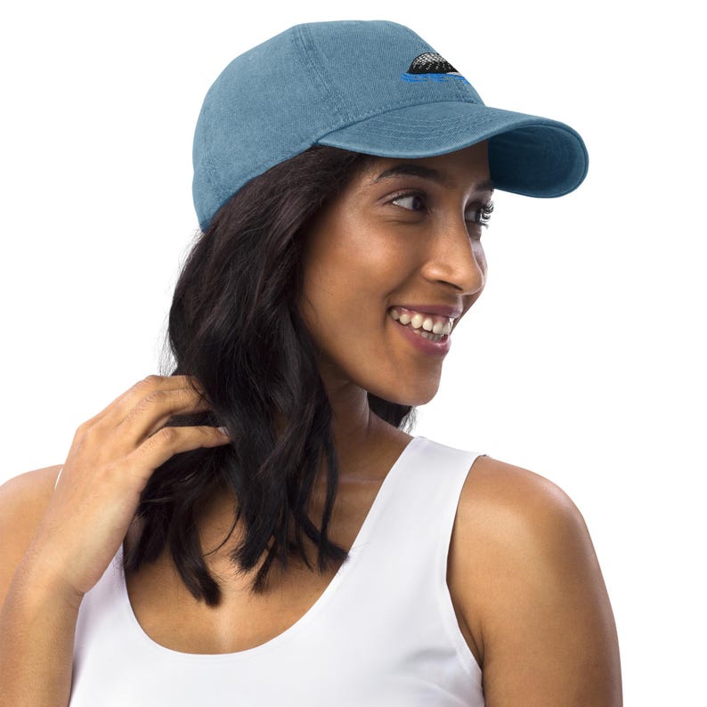Loon Embroidered Bird Denim Hat