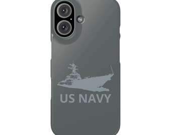 US Navy Ship Slim Phone Cases for iPhone 7-16