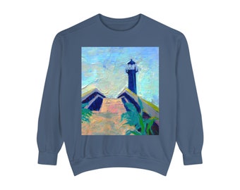 Garment-Dyed Sweatshirt Tybee Island Lighthouse Tybee Island Georgia Adult Unisex Sweatshirt