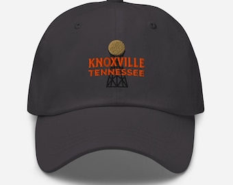 Embroidered Knoxville Sunsphere Dad Hat – Tennessee Orange Cap