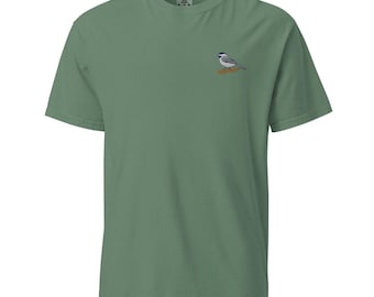 Black Capped Chickadee Unisex garment-dyed heavyweight t-shirt