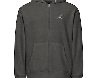 California Least Tern Embroidered full zip hoodie