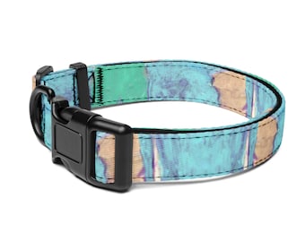 Abstract Light Blue Pet collar