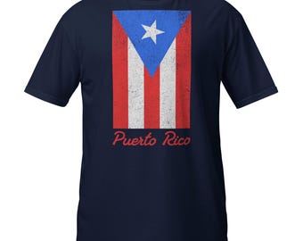 Puerto Rico Flag T-Shirt – Bold Caribbean Heritage Short-Sleeve Unisex T-Shirt