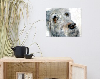 Art Poster Print Banjo Dog 189gsm Archival Paper UV Ink Wall Decor by DonWillisJrArt