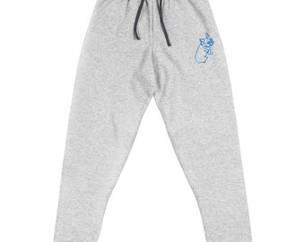 French Bulldog Dog Art Embroidered Sweatpants Joggers  Puppy Unisex Joggers