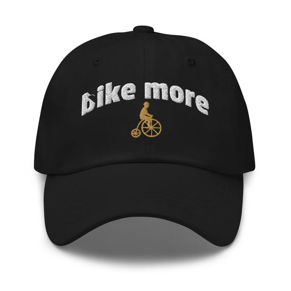 Trendy Apparel Shop Mountain Bike Embroidered Dad Hat - Unstructured Cotton, Adjustable, Made In USA
