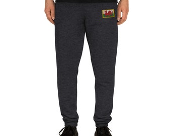 Welsh Dragon Embroidered Sweatpants  Unisex Joggers