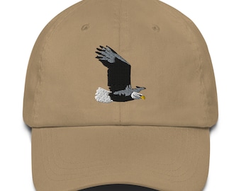 Bald Eagle Embroidered Hat - Patriotic USA Eagle Cap, Adjustable Baseball Hat, Nature Lover's Gift