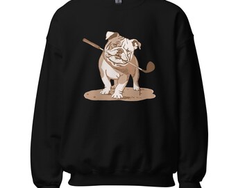 Bulldog Golfer Unisex Sweatshirt