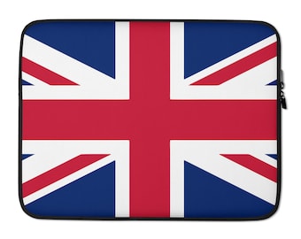 Union Jack Laptop Sleeve | English Flag Design, Durable & Stylish Protection for Your Laptop, Perfect Gift for UK Fans
