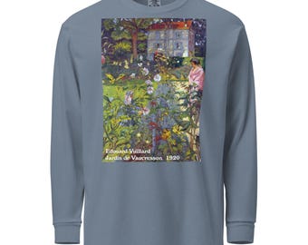 Vuillard Jardin de Vaucresson Long Sleeve T-Shirt: Garment-Dyed Heavyweight Graphic Tee