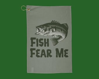 Fish Fear Me Golf Towel