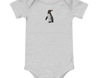 Penguin Embroidered Baby short sleeve one piece