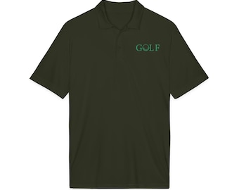 Golf Embroidered Polo Shirt , Moisture Wicking Performance Sport Shirt