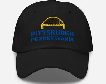 Fort Pitt Bridge Hat – Pittsburgh Embroidered Dad Cap