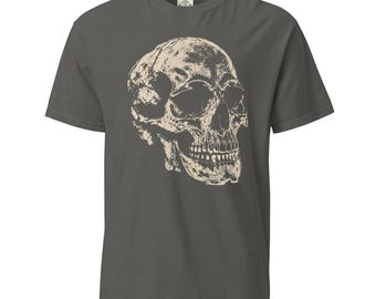 Vintage Gothic Skull Unisex garment-dyed heavyweight t-shirt