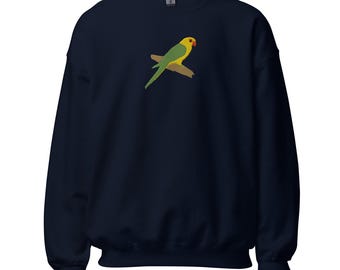 Parakeet Embroidered Unisex Sweatshirt