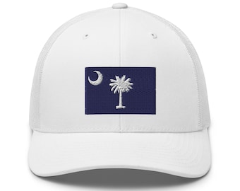 Trucker Cap "South Carolina Flag" Embroidered Hat